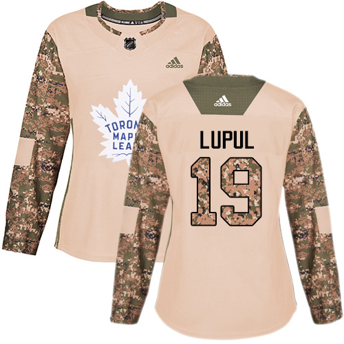Adidas Maple Leafs #19 Joffrey Lupul Camo Authentic Veterans Day Women's Stitched NHL Jersey